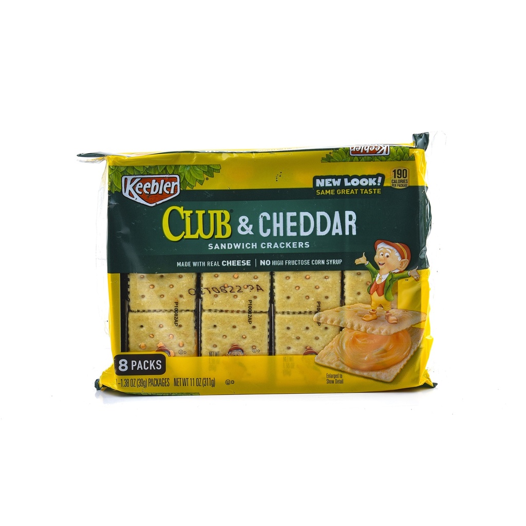 KEEBLER CLUB & CHEDDAR SANDWICH CRACKERS 311G WHIM